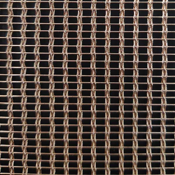 Architectural Woven Wire Draperies in Stainless Steel, Copper, Brass