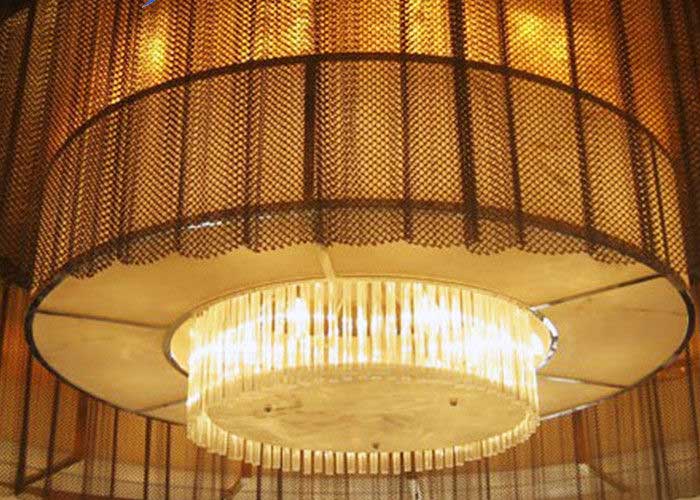 Metal coil drapery helps on choosing of decoration