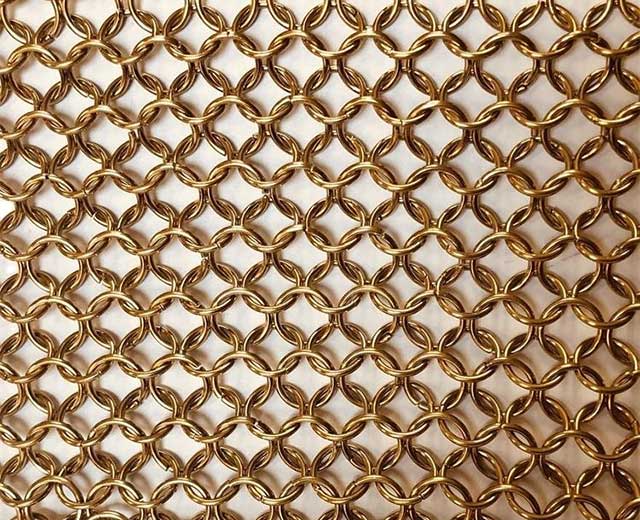 Metal decorative mesh curtain ring mesh