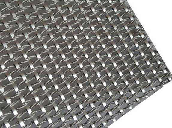 Decorative metal mesh for building materials