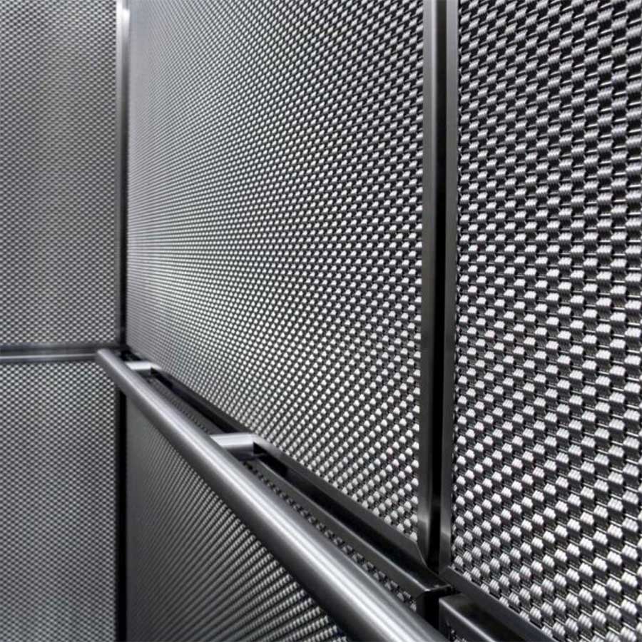 Architectural metal mesh is used in art and design