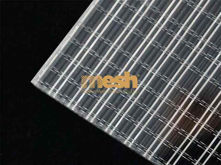 Does Laminated Glass Metal Mesh offer protection against electromagnetic interference