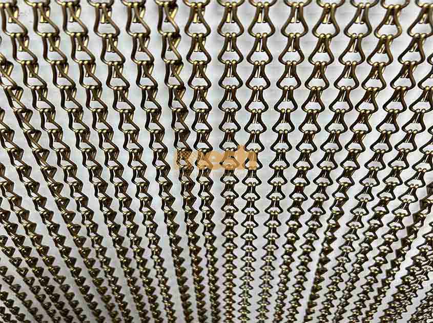 Chain Link Curtain: Creating Visual Dividers in Open-Concept Spaces